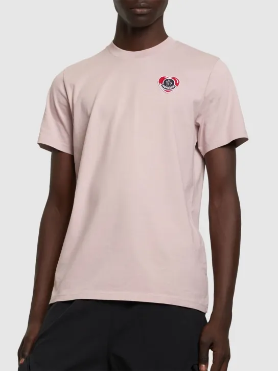 Moncler   Heart logo cotton t-shirt 