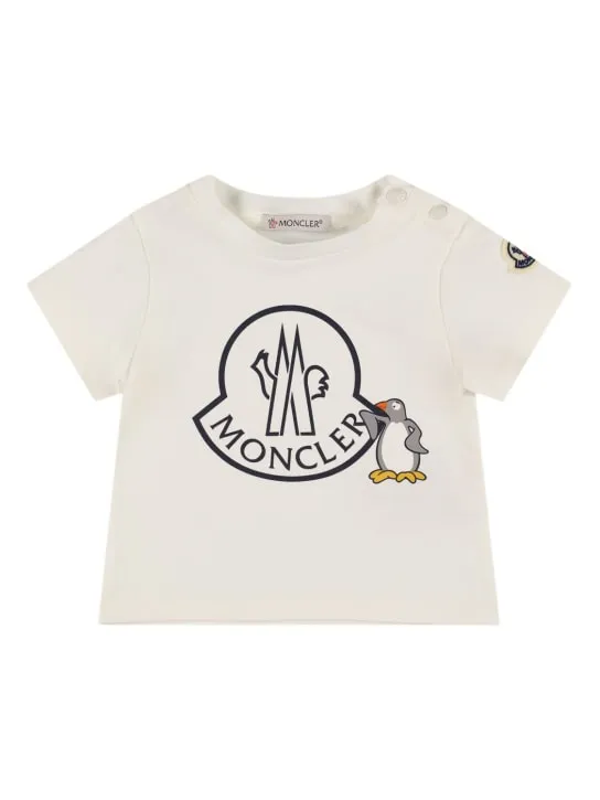 Moncler   Logo cotton blend jersey t-shirt 