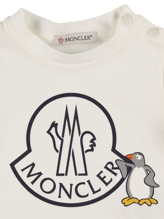 Moncler   Logo cotton blend jersey t-shirt 