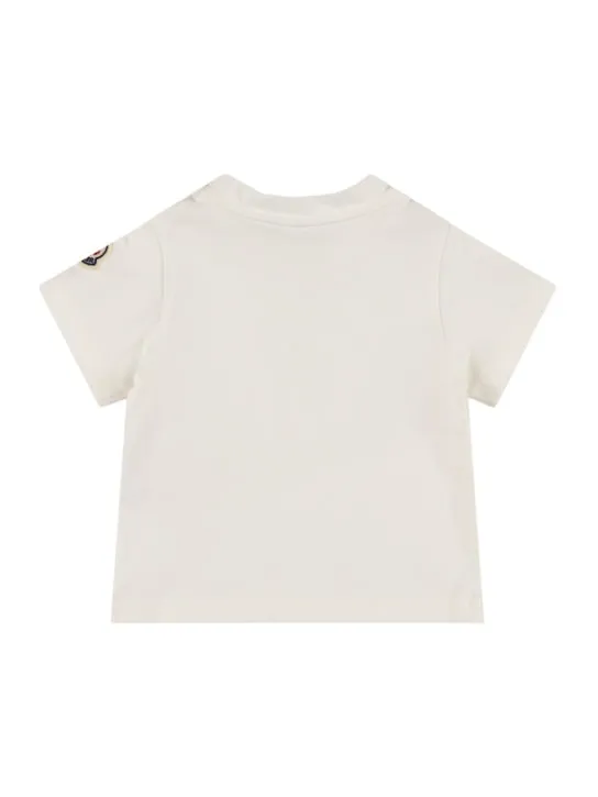 Moncler   Logo cotton blend jersey t-shirt 