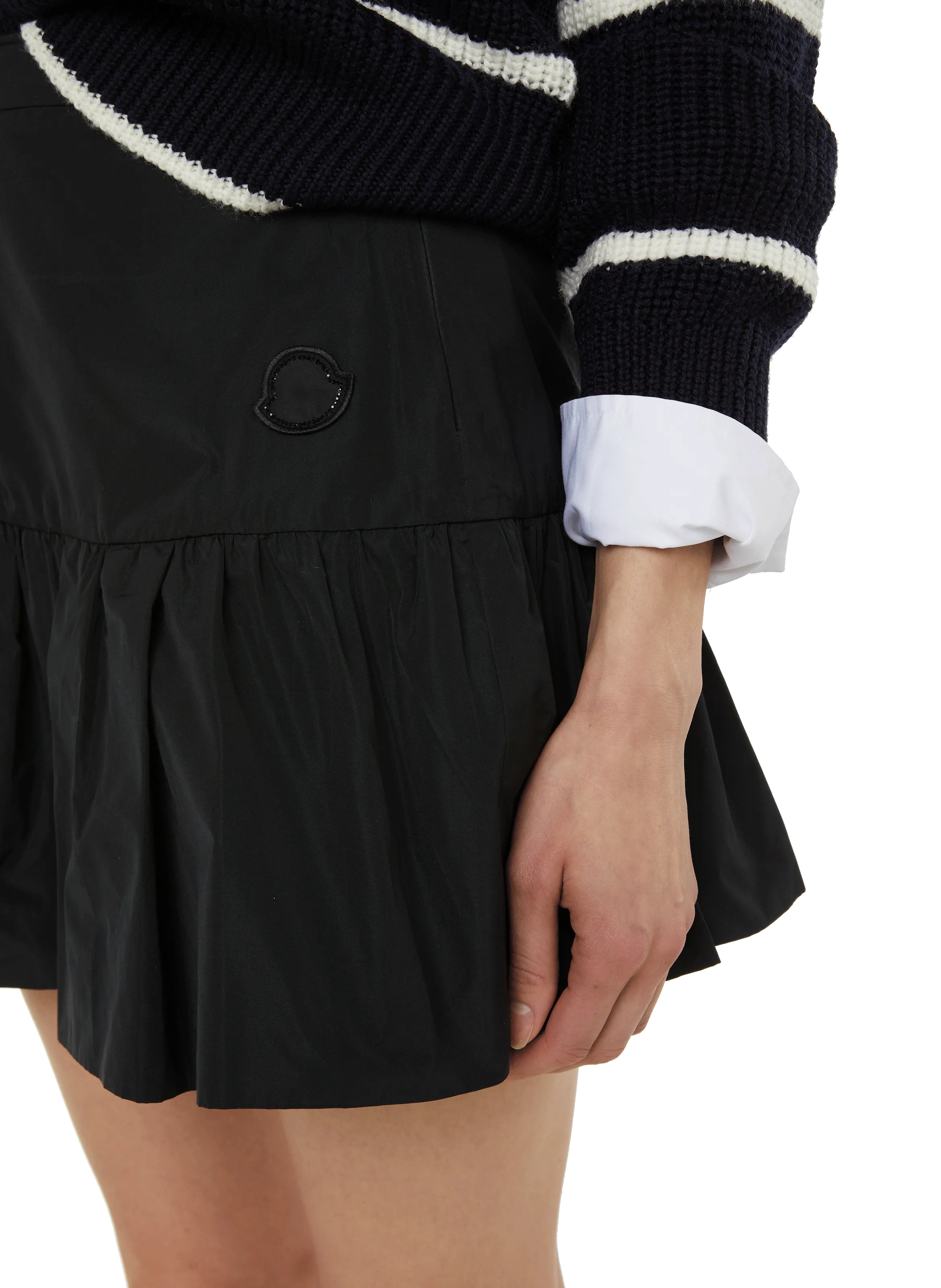 MONCLER  Mini skirt - Black