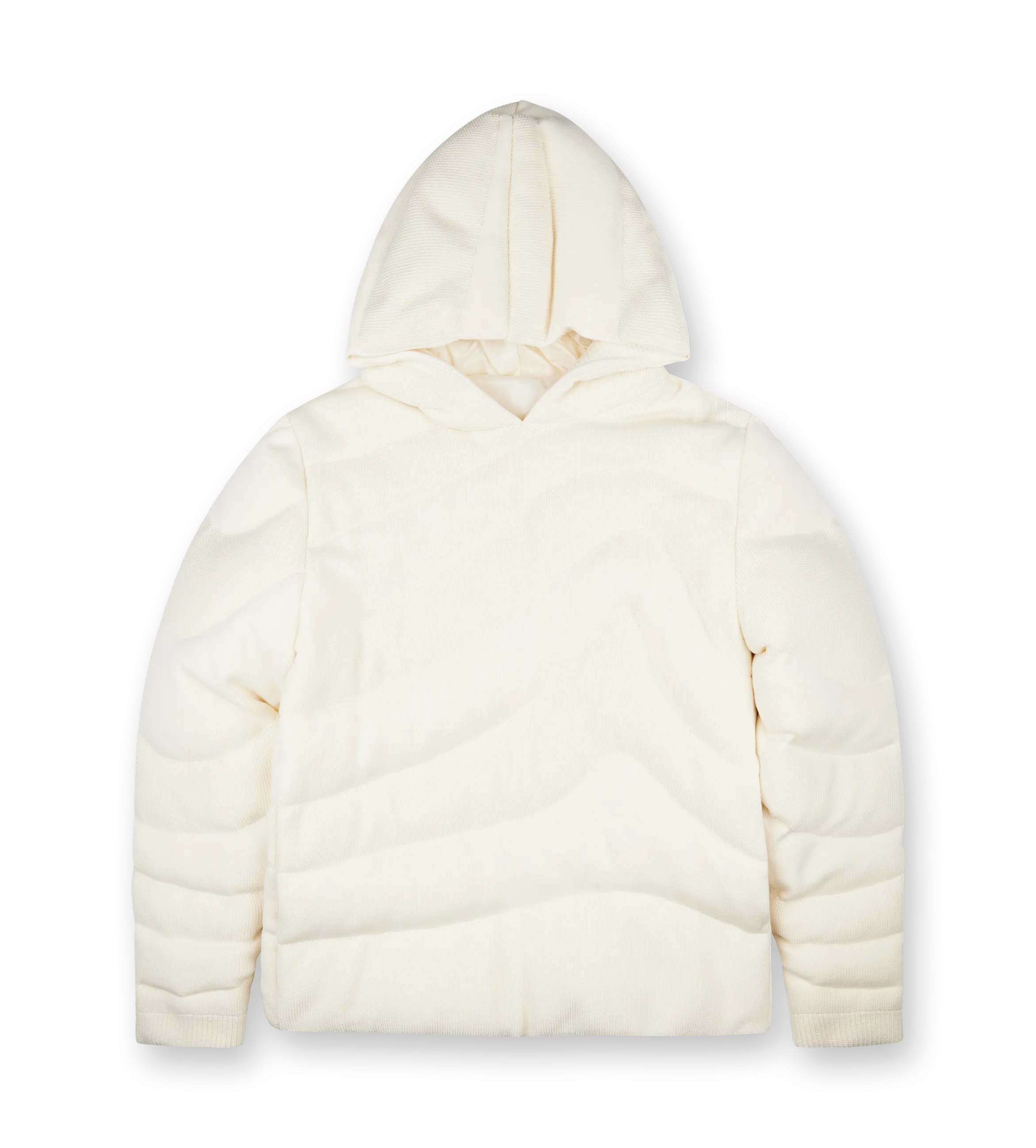 Moncler    Padded Wool Hoodie Beige