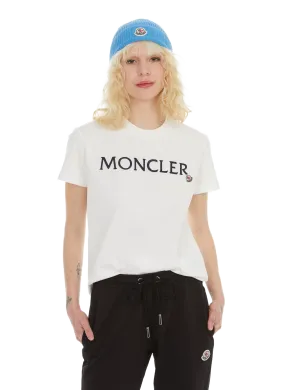 MONCLER  T-shirt with logo - White