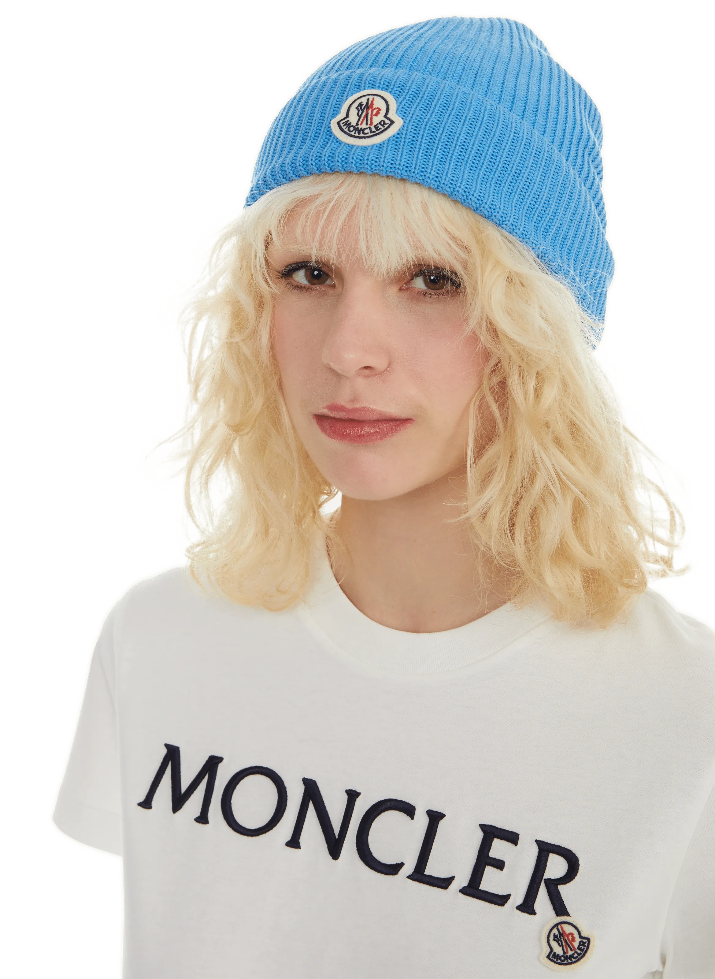 MONCLER  T-shirt with logo - White