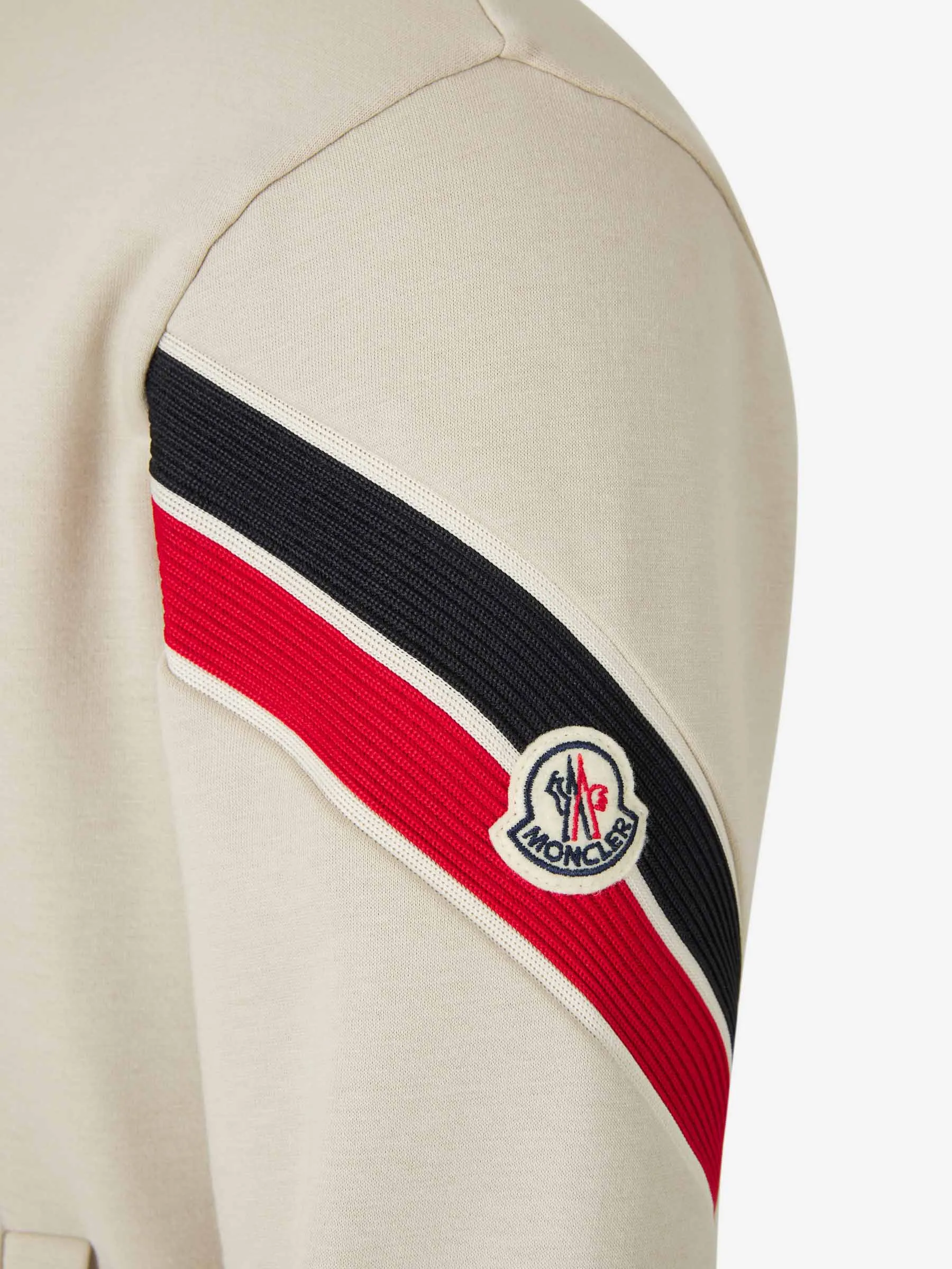 Moncler Tricolor Logo Zipper Sweatshirt 