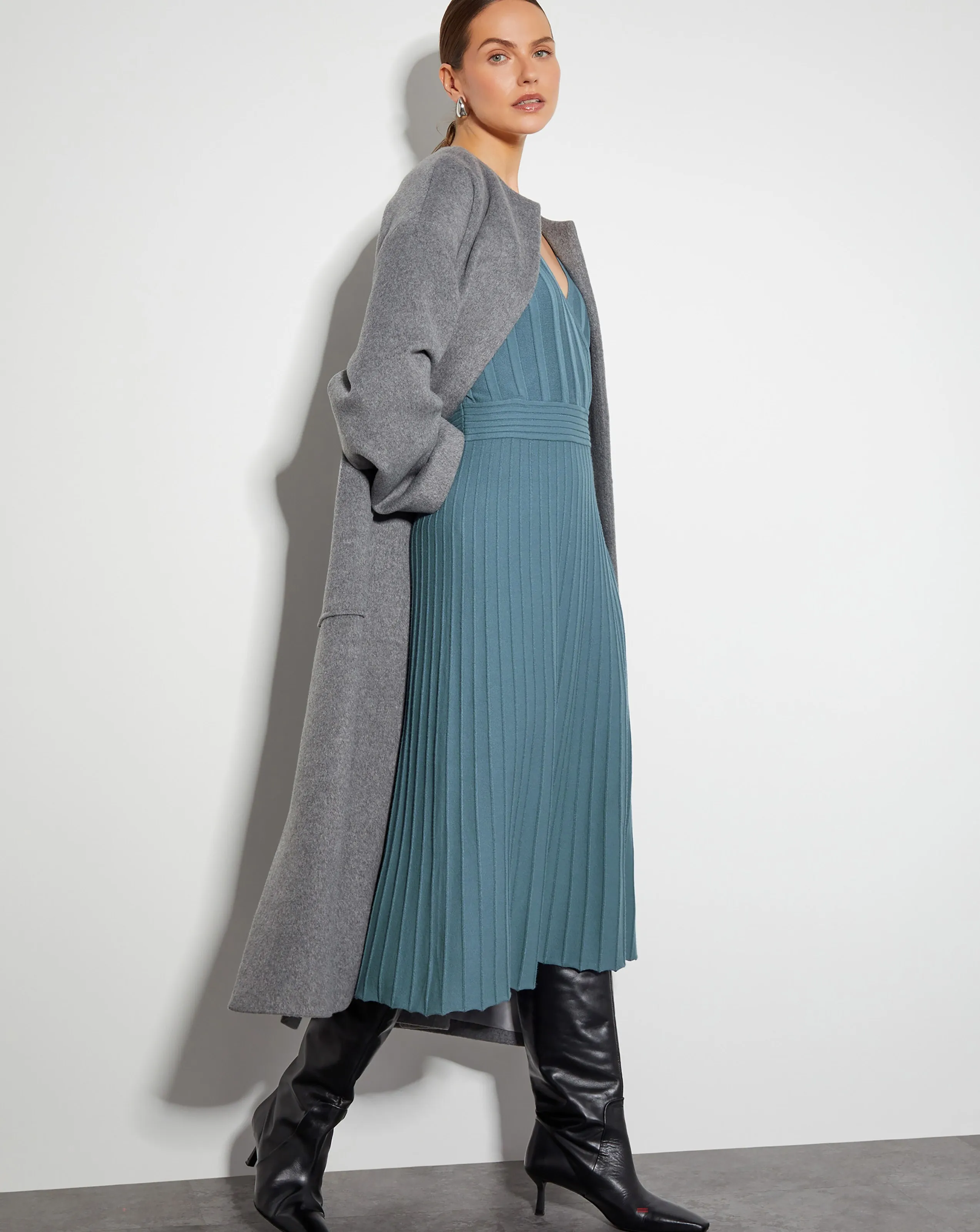 Monsoon Wynn Knit Wrap Midi Dress | Simply Be