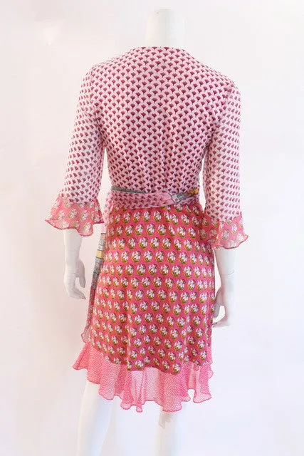 New DIANE VON FURSTENBERG Silk Wrap Dress