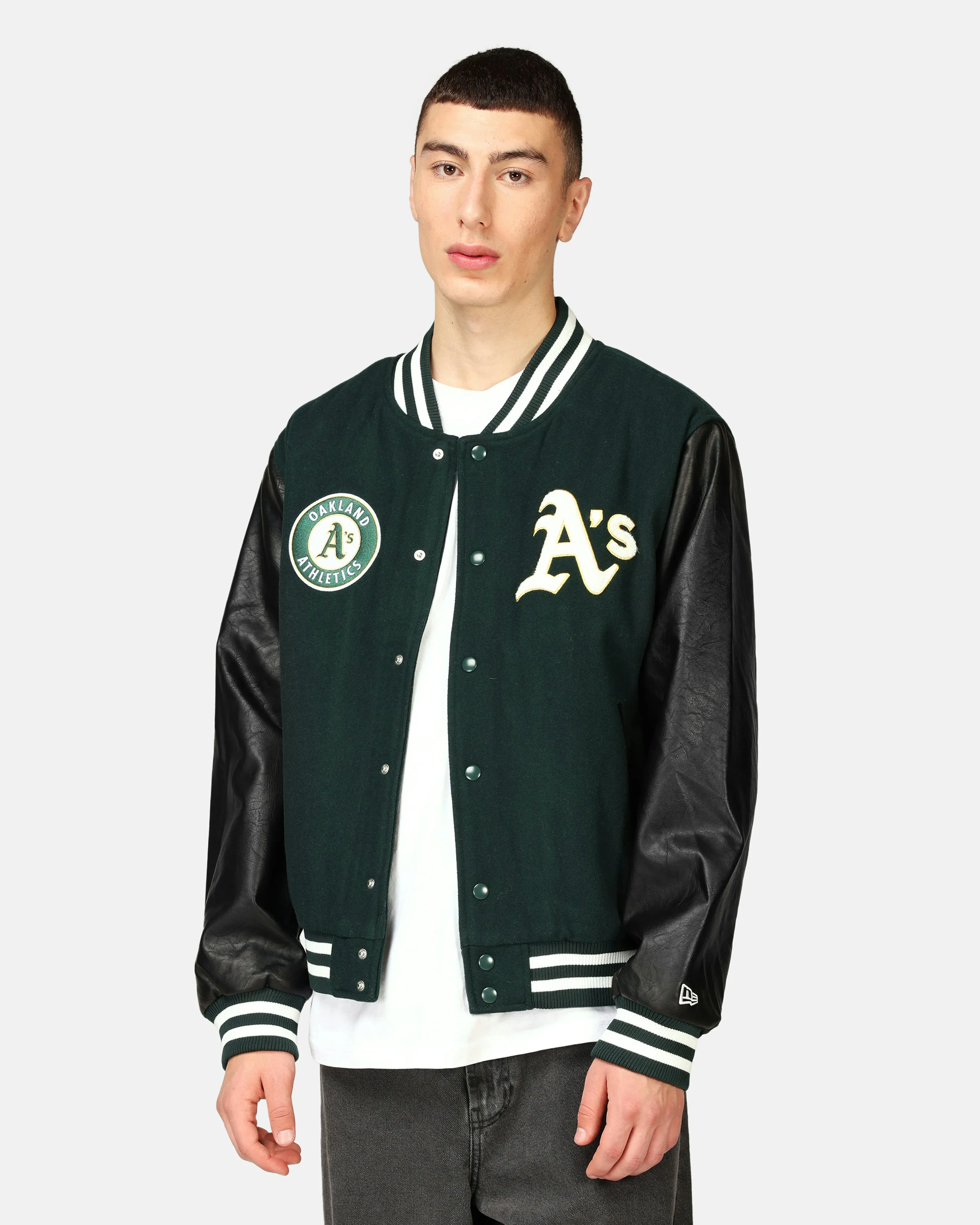 New ERA Oakland Athlerics MLB Varsity Jacket Dark blue | Men | Junkyard