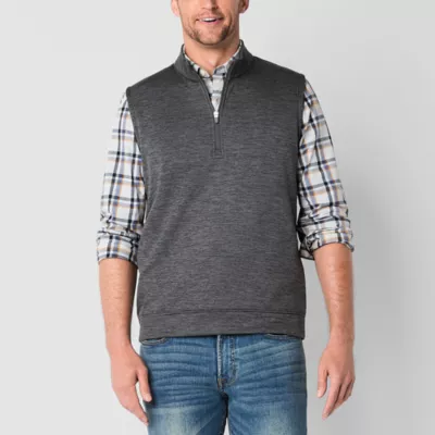 new!St. John's Bay Pullover Quarter Zip Mens Vest