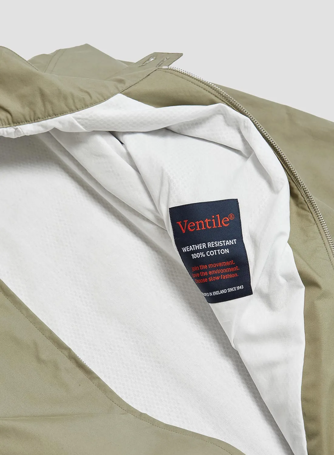 Nigel Cabourn x Sunspel Ventile Golf Jacket in Earth