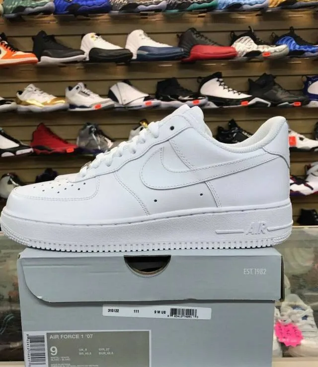 Nike air force 1 low mens classic og white all leather cw2288-111