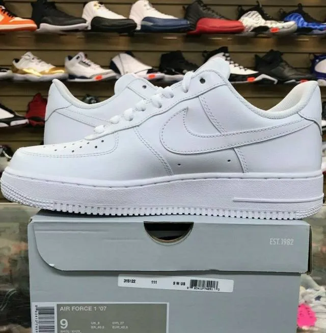 Nike air force 1 low mens classic og white all leather cw2288-111