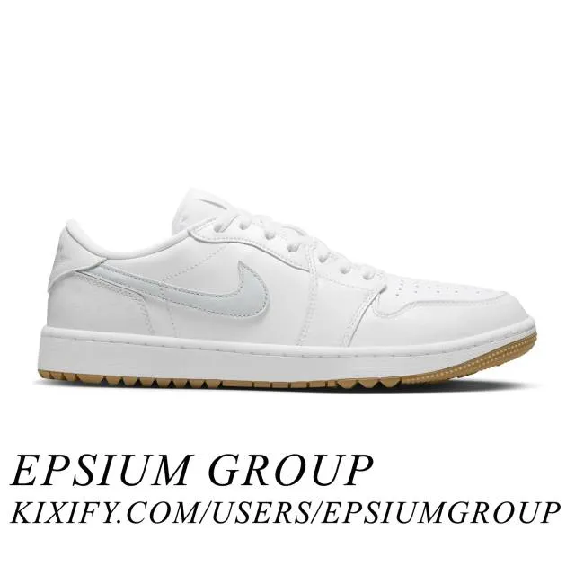 Nike air jordan 1 low golf (white gum/ white/ pure platinum/ gum medium brown) men us 8-13 dd9315-111