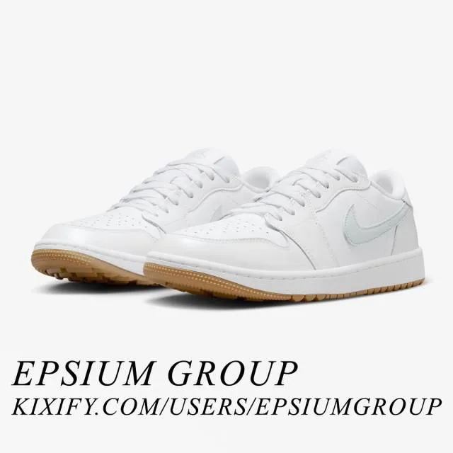 Nike air jordan 1 low golf (white gum/ white/ pure platinum/ gum medium brown) men us 8-13 dd9315-111