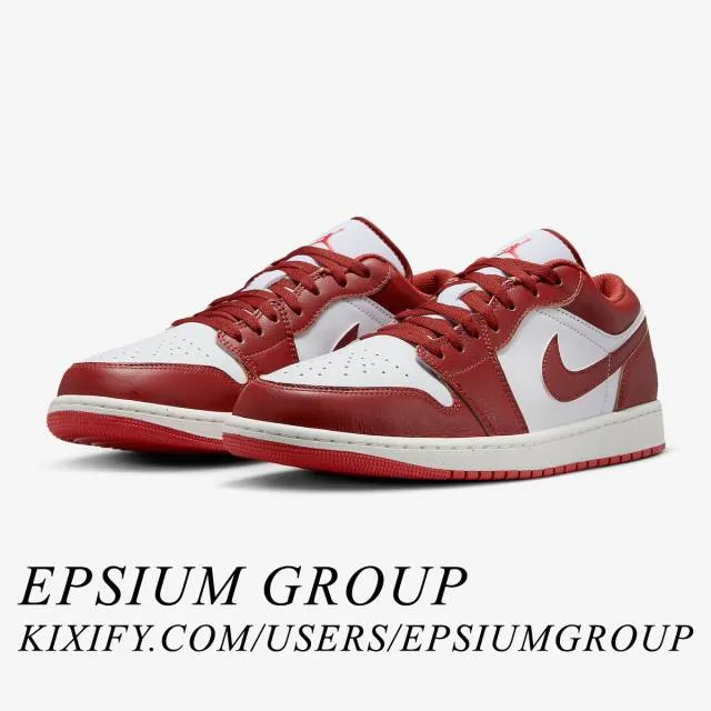 Nike air jordan 1 low se (dune red/ white/ dune red/ lobster/ sail/ vachetta tan) men us 8-13 fj3459-160