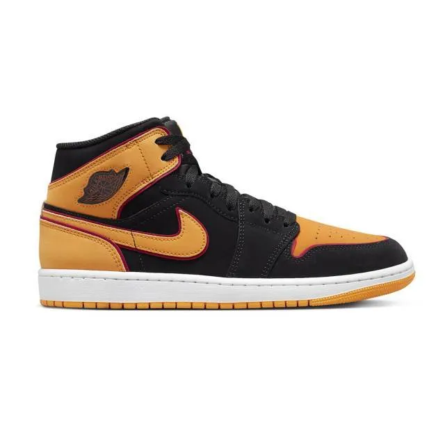 Nike air jordan 1 mid se (vivid orange/ black/ vivid orange/ cardinal red/ white) men us 8-13 fj4923