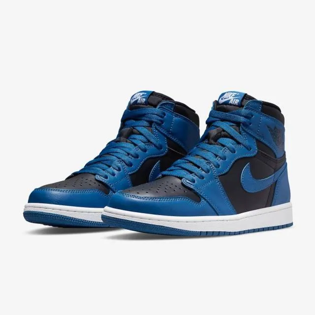 Nike air jordan 1 retro high og (dark marina blue/ black/ white) men us 8-13 555088-404