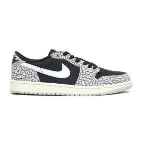 Nike air jordan 1 retro low og (black cement/ black/ muslin/ tech grey/ white/ sail) men us 8-13 cz0