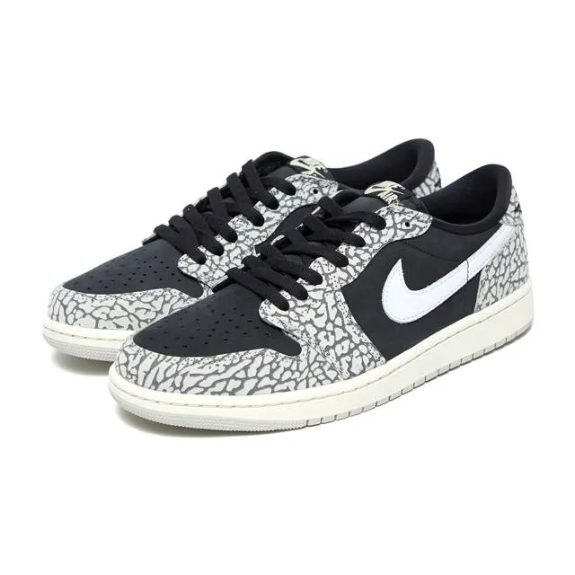 Nike air jordan 1 retro low og (black cement/ black/ muslin/ tech grey/ white/ sail) men us 8-13 cz0