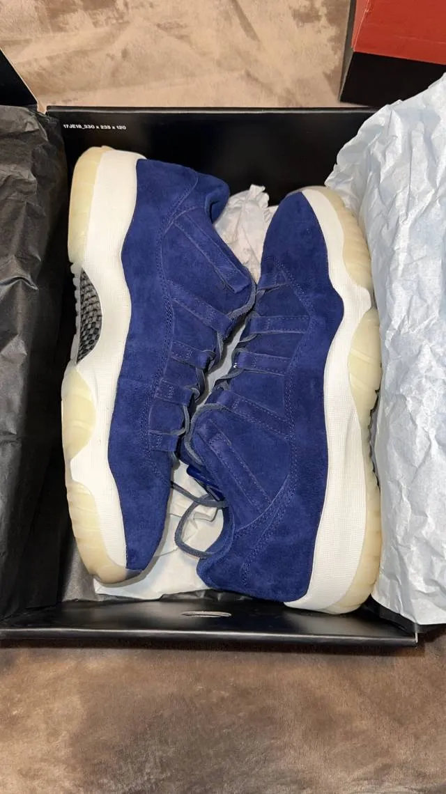 Nike air jordan 11 xi retro low re2pect derek jeter