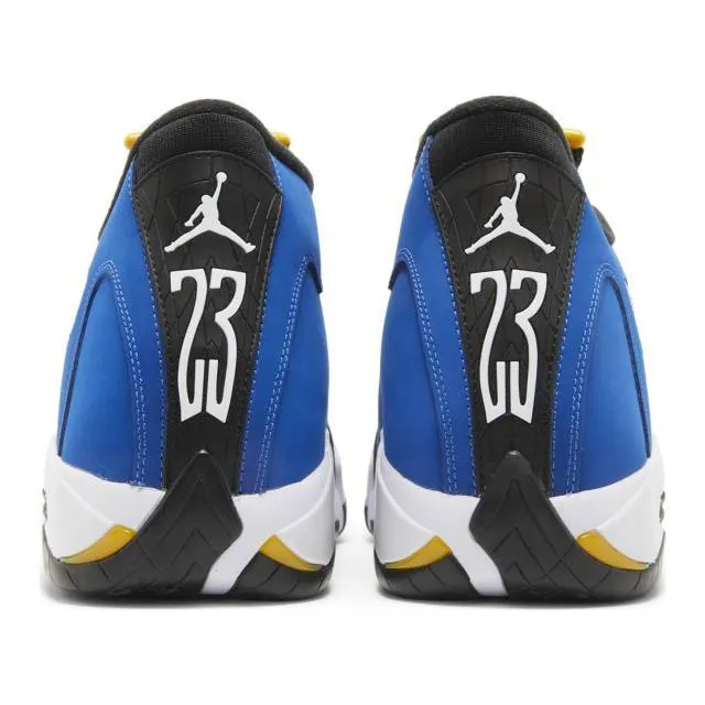 Nike air jordan 14 retro (laney/ varsity royal/ black/ varsity maize/ white) men us 8-13 487471-407