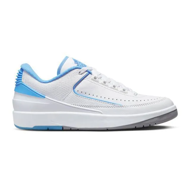 Nike air jordan 2 retro low (unc/ white/ university blue/ cement grey) men us 8-13 dv9956-104