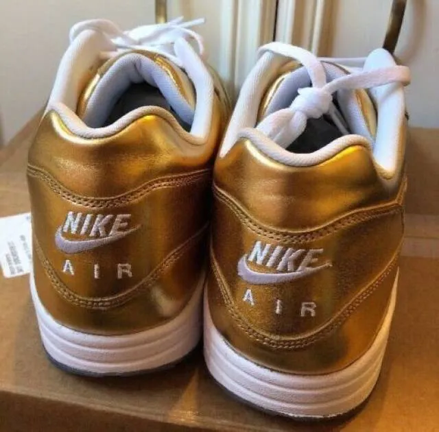 Nike Air Max 1 Liquid GOLD Metallic ID White Ice Off Og ...