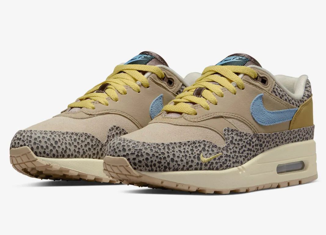 Nike Air Max 1 Safari Cobblestone Worn Blue Limestone DV3027-001