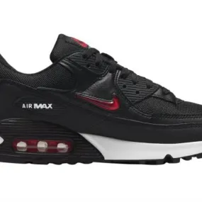 Nike air max 90 jewel bred brand new. black/red-white. dv3503-001.