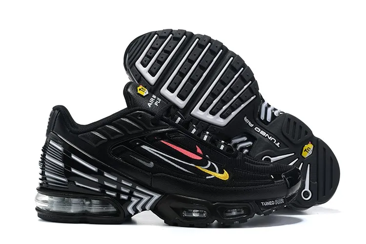 Nike Air Max Plus 3 Black White Multi Color Swooshes CD0471-005