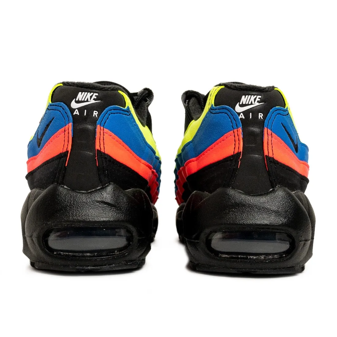 Nike Big Kids Air Max 95 Gs (black / black-volt-blue crystal)