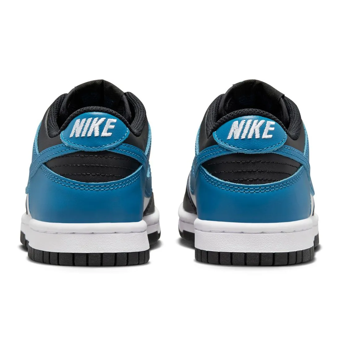 Nike Big Kids Dunk Low (summit white / industrial blue-black-white)