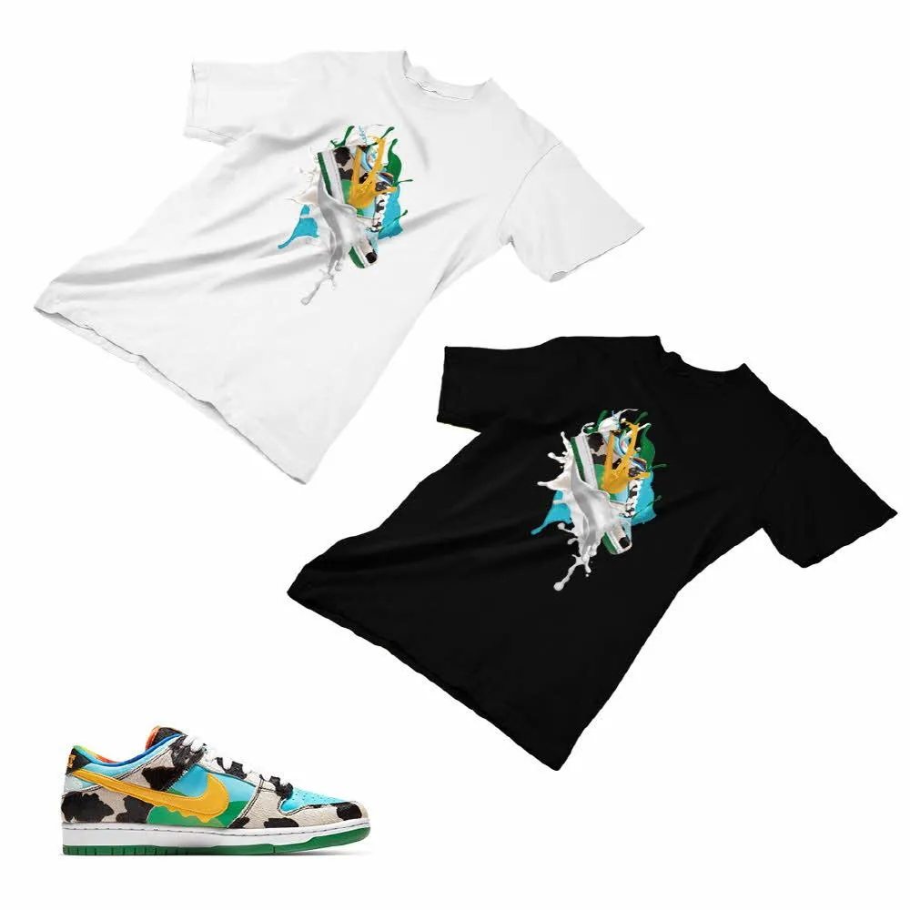 Nike Dunk Ben Jerry’s Matching Custom Designed T shirt ND 1-2-23