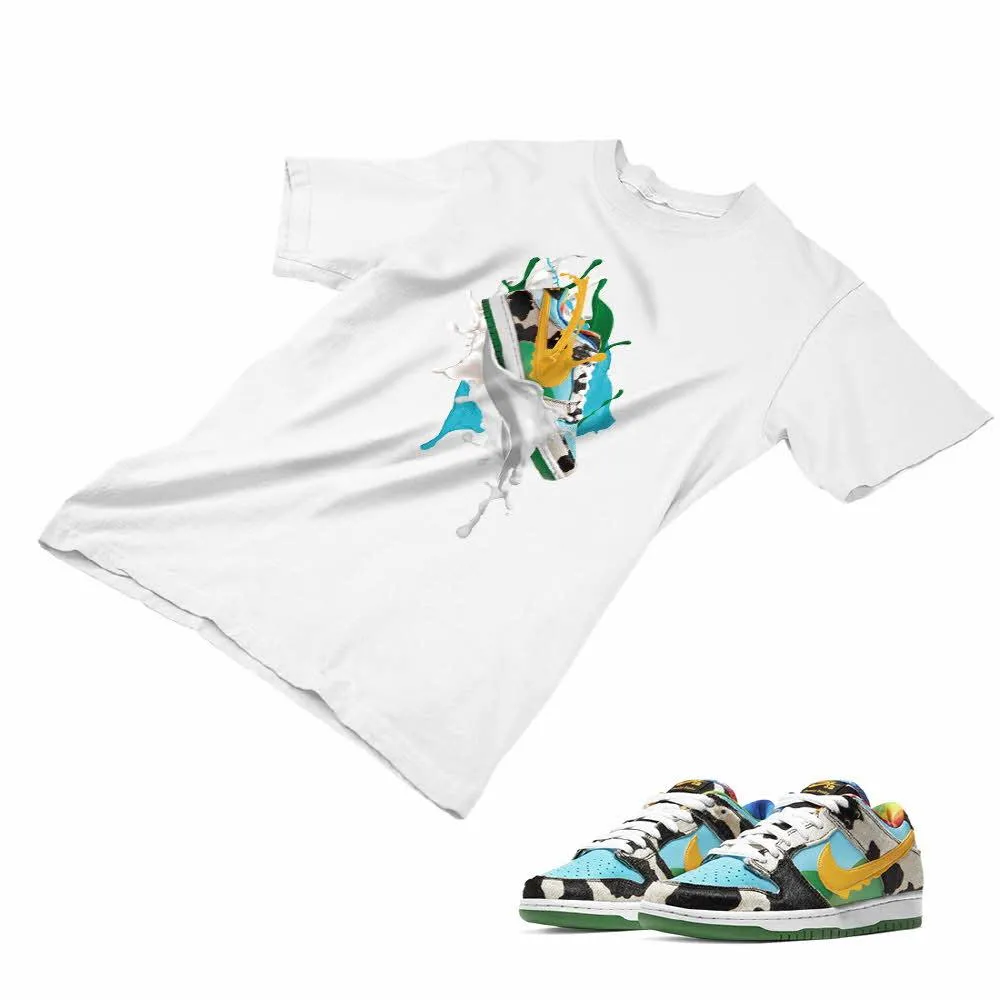 Nike Dunk Ben Jerry’s Matching Custom Designed T shirt ND 1-2-23