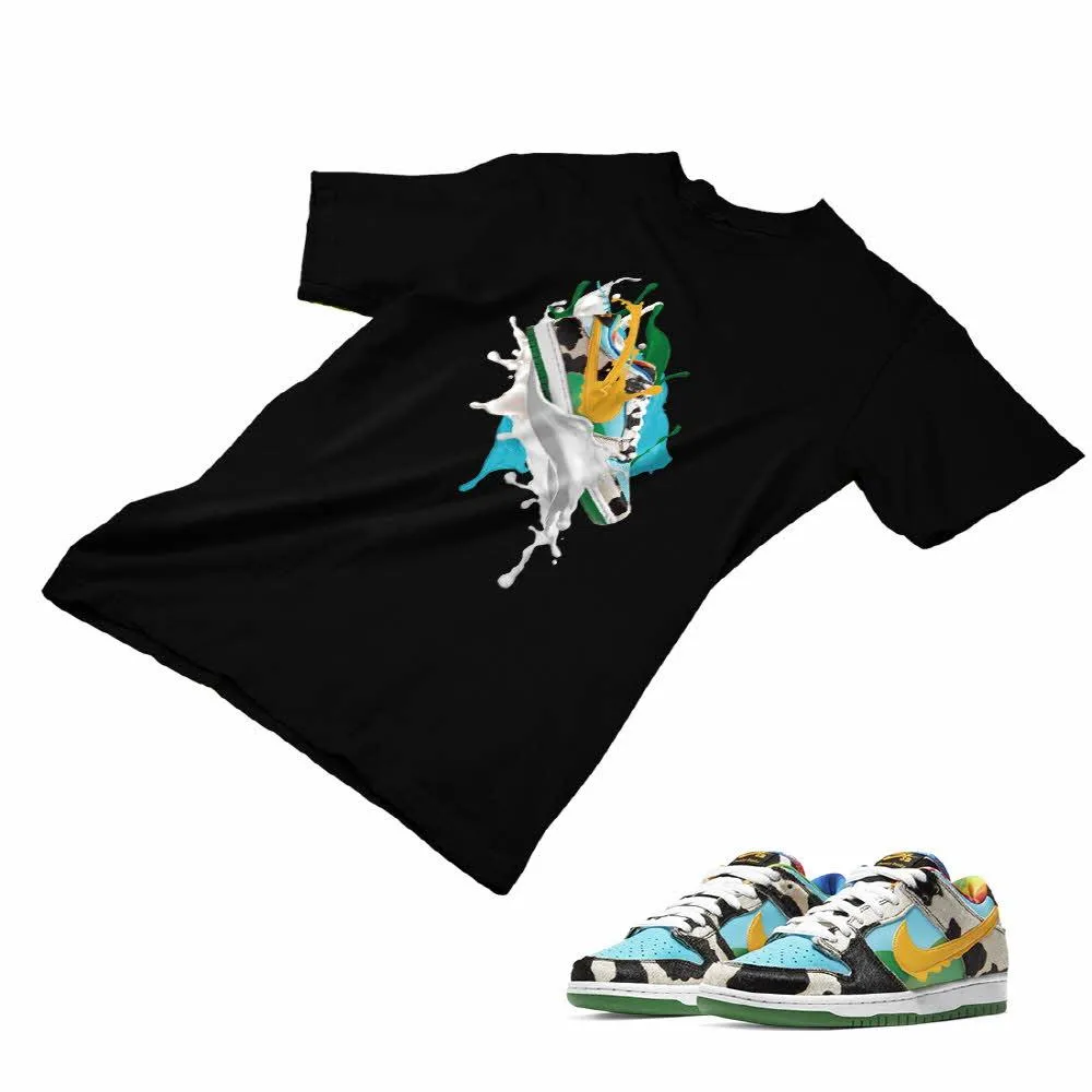 Nike Dunk Ben Jerry’s Matching Custom Designed T shirt ND 1-2-23