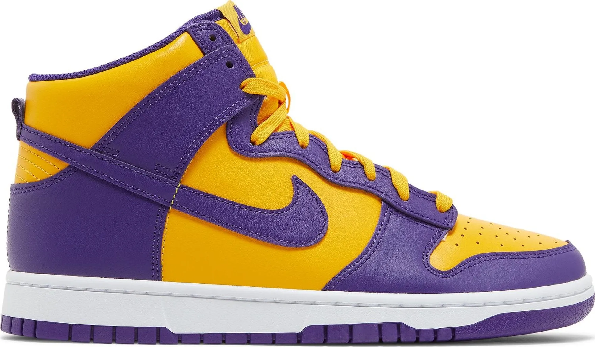 nike dunk high lakers court purple