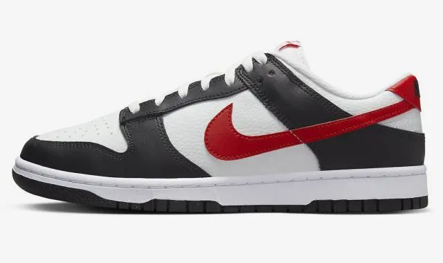 Nike dunk low black university red