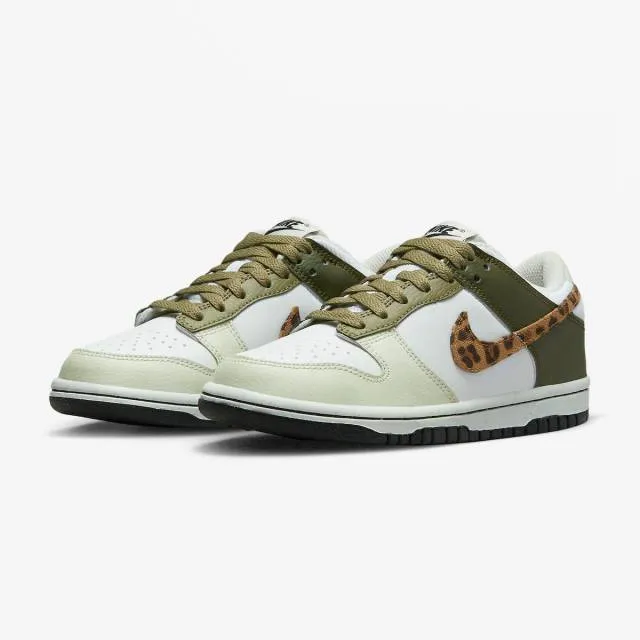 Nike Dunk Low GS (Leopard/ White/ Coconut Milk/ Rough Gr...