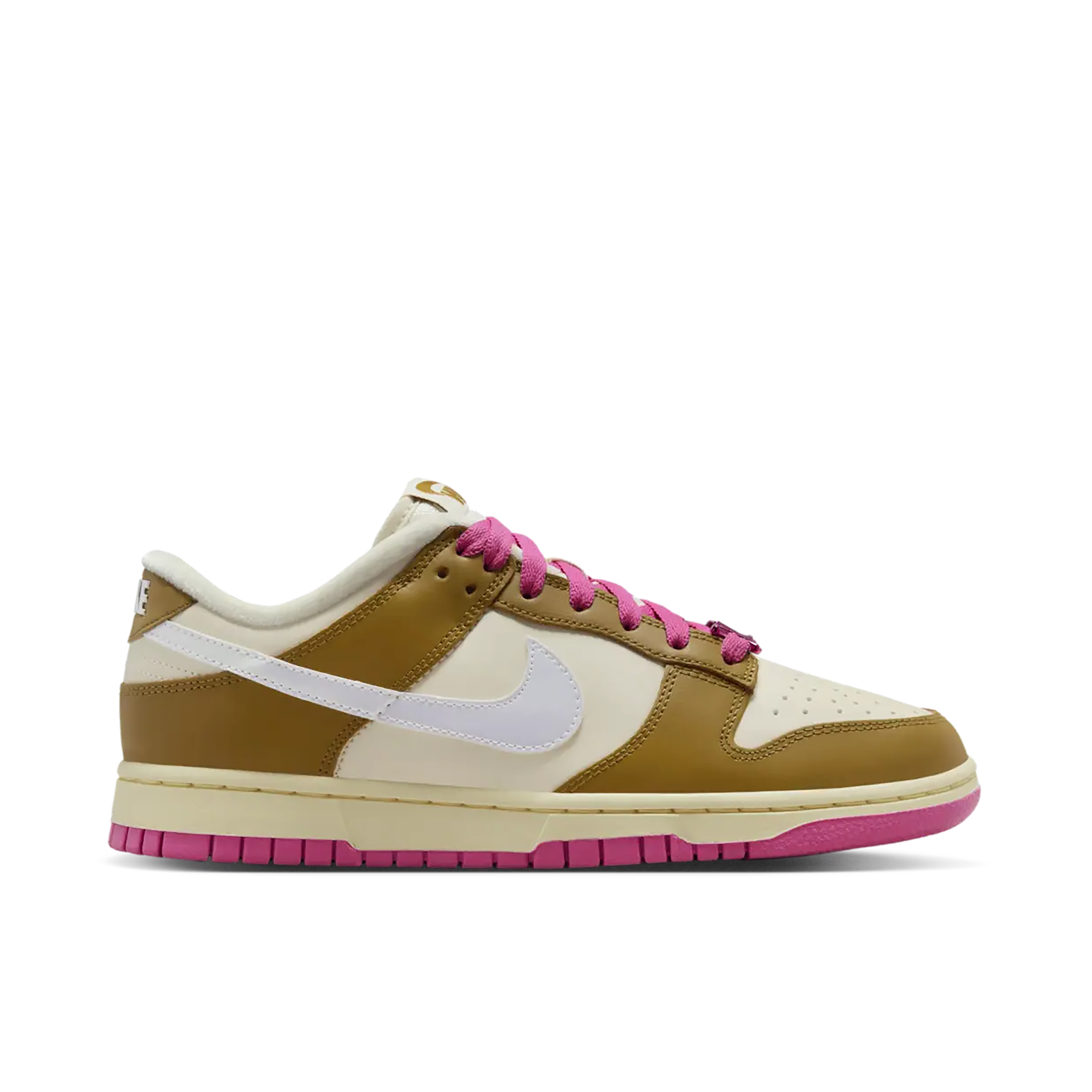 Nike Dunk Low Just Do It Bronzine Pink Womens | FD8683-700 | Laced