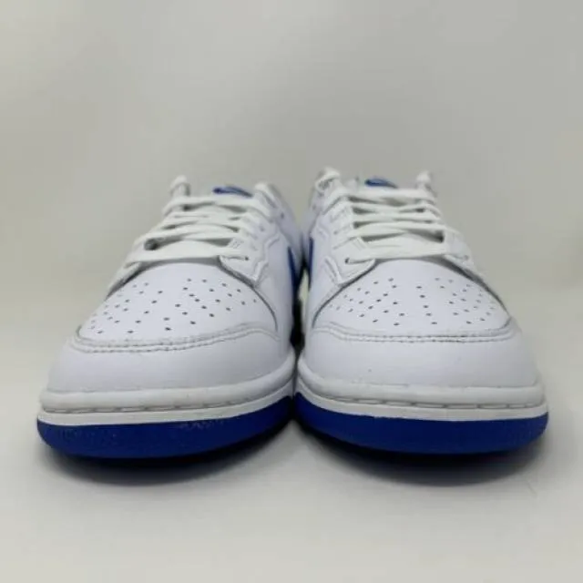 Nike Dunk Low White Hyper Royal Blue Men's Size 8.5 Wome...