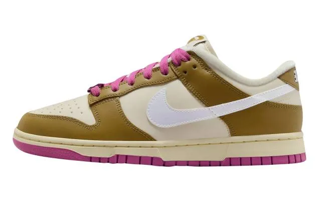 Nike Dunk Low WMNS Just Do It Bronzine Playful Pink