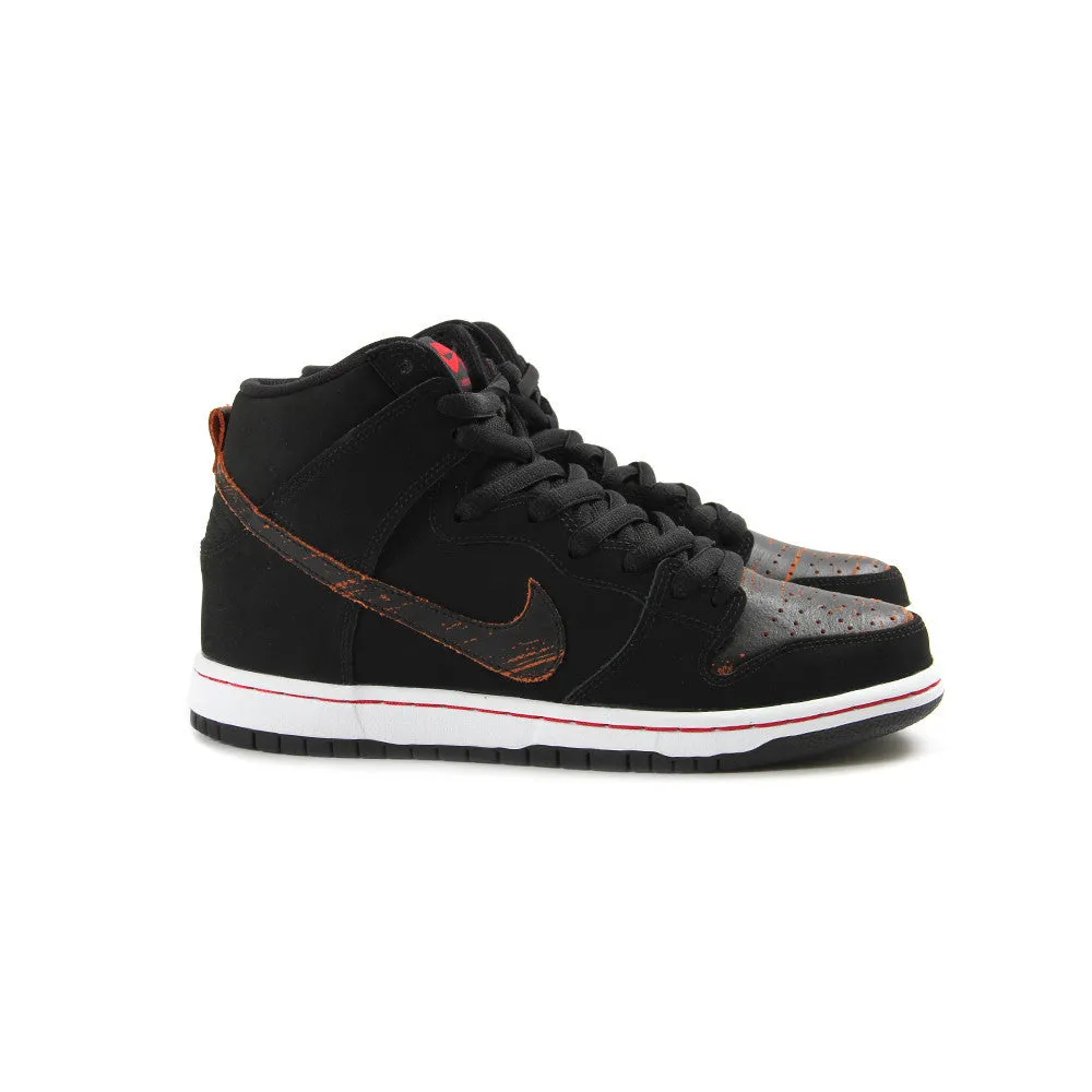 Nike SB Dunk High Pro (Black/Black-University Red)