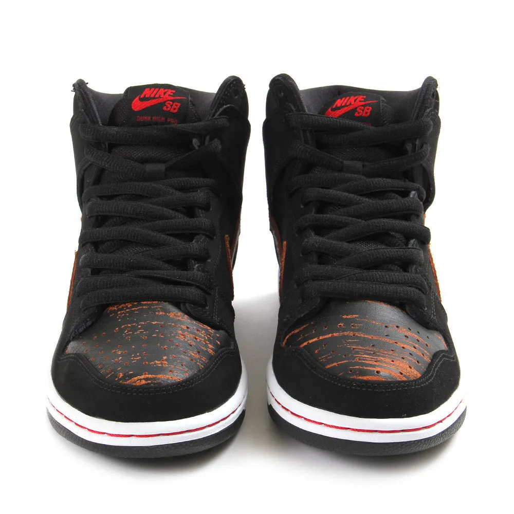 Nike SB Dunk High Pro (Black/Black-University Red)