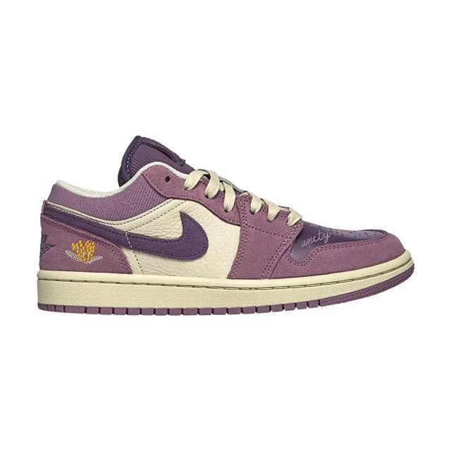 Nike women's air jordan 1 low (international women's day/ amethyst wave/ canyon purple/ olive aura)