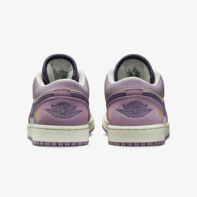 Nike women's air jordan 1 low (international women's day/ amethyst wave/ canyon purple/ olive aura)