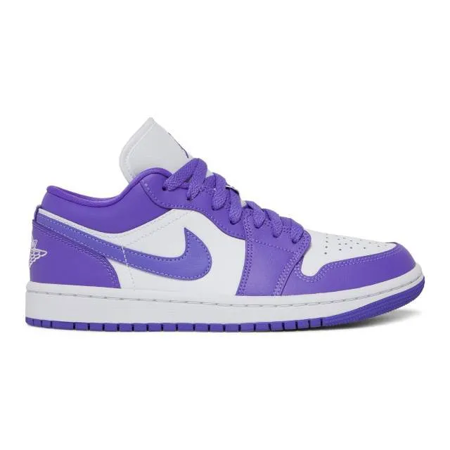 Nike women's air jordan 1 low (psychic purple/ purple/ atomic green/ white) sizes 6-10 dc0774-500