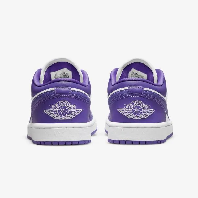 Nike women's air jordan 1 low (psychic purple/ purple/ atomic green/ white) sizes 6-10 dc0774-500