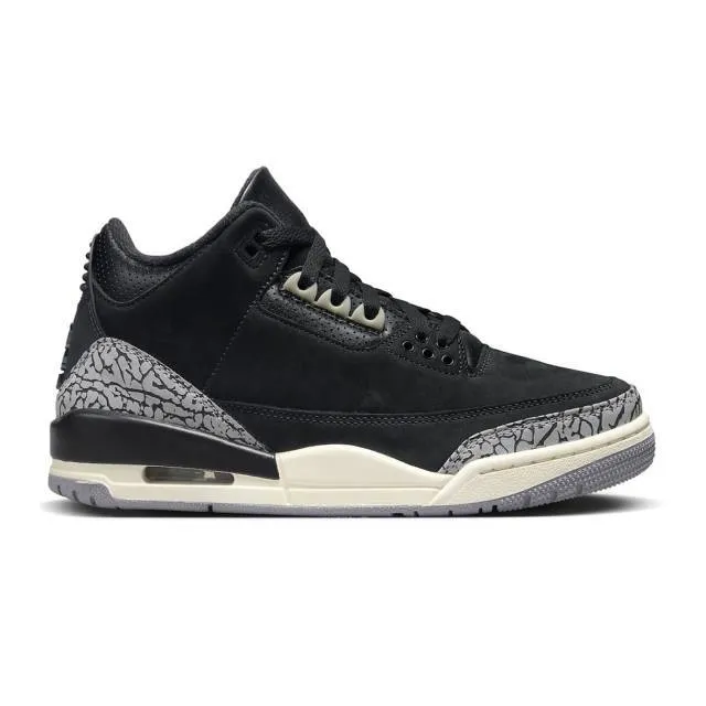 Nike women's air jordan 3 retro (off noir/ black/ coconut milk/ cement grey) sizes 5-12 ck9246-001