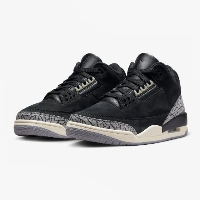 Nike women's air jordan 3 retro (off noir/ black/ coconut milk/ cement grey) sizes 5-12 ck9246-001