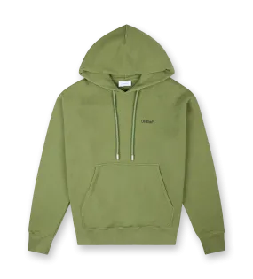 Off-White    Military Green Arrow Skate Hoodie Four Leaf